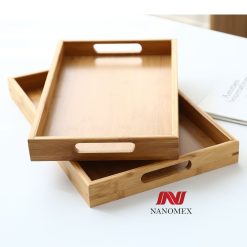 Khay decor chất liệu tre
