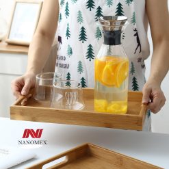 Khay decor khách sạn chất liệu tre thân thiện